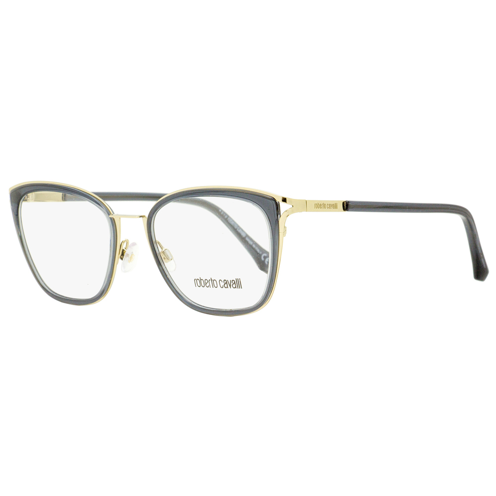 Roberto Cavalli Rectangular Eyeglasses RC5071 Maremma 020 Gold/Transparent Gray